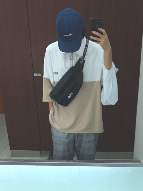 ねおくん Filaのボディバッグ ウエストポーチを使ったコーディネート Wear