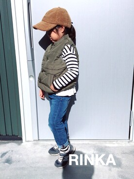 RINKAさん（キッズ・100cm）の冬コーディネート