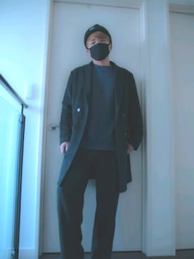「韓流」｜「アイテム（ジャケット/アウター）」を使った、taichi/타이치さん（メンズ・171cm）の冬コーディネート