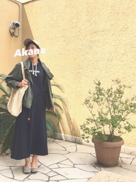 「3色コーデ」｜「アイテム（ワンピース/ドレス）」を使った、   茜 *・゜ さん（レディース・159cm）の春コーディネート