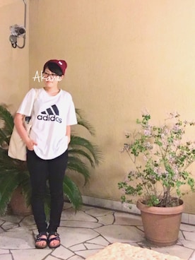 「UNIQLO（ユニクロ）のWOMEN ウルトラストレッチジーンズ（デニムパンツ）」を使った、   茜 *・゜ さん（レディース・159cm）の春コーディネート