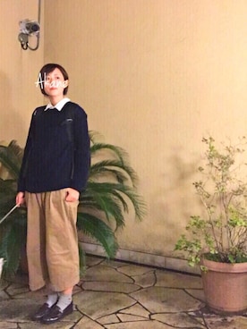 「GRAVIS（グラヴィス）のアイテム（バッグ）」を使った、   茜 *・゜ さん（レディース・159cm）の秋コーディネート