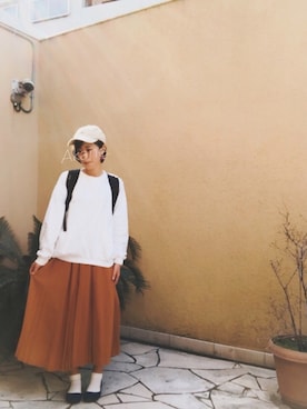 「カジュアルダウン」｜「アイテム（その他）」を使った、   茜 *・゜ さん（レディース・159cm）の春コーディネート