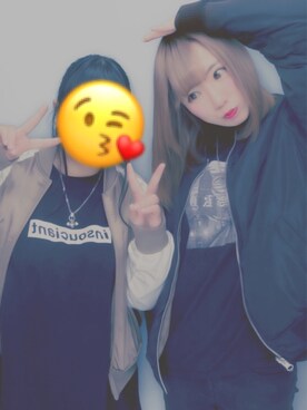 「RETRO GIRL（レトロガール）のアイテム（ダウンジャケット/コート）」を使った、きゃさりんさん（レディース・163cm）の冬コーディネート