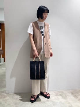 川島 皐絵さん（レディース・165cm）の夏コーディネート