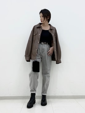 「アイテム（ブルゾン）」を使った、くろみみさん（レディース・162cm・30代）の秋コーディネート