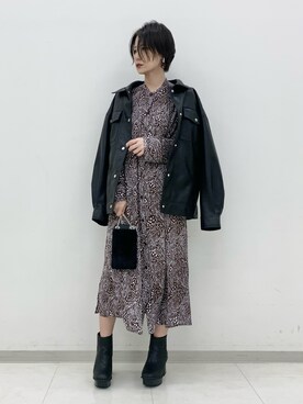 「アイテム（ブルゾン）」を使った、くろみみさん（レディース・162cm・30代）の秋コーディネート