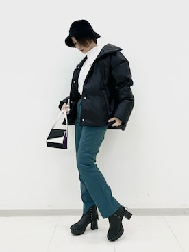 「アイテム（ブルゾン）」を使った、くろみみさん（レディース・162cm・30代）の秋コーディネート
