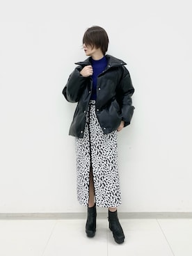 「アイテム（ブルゾン）」を使った、くろみみさん（レディース・162cm・30代）の秋コーディネート