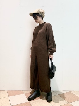 「PAGEBOY（ページボーイ）のハクミニショルダーBAG（ショルダーバッグ）」を使った、くろみみさん（レディース・162cm）の冬コーディネート