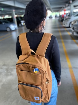 「coen（コーエン）のカラーベレー3（ハンチング/ベレー帽）」を使った、nana12さん（レディース・164cm）の春コーディネート