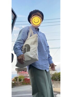 「POLO RALPH LAUREN（ポロ ラルフ ローレン）のPOLO RALPHLAUREN ポロ ラルフローレン ワンポイントロゴ オックスフォード 長袖 シャツ ボーイズライン（シャツ/ブラウス、ブルー系）」を使った、nana12さん（レディース・164cm）の春コーディネート