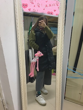 「秋冬」｜「アイテム（おもちゃ）」を使った、Tipniceさん（レディース・154cm）の冬コーディネート