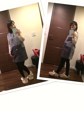 「Lui Chantant（ルイシャンタン）のアイテム」を使った、yuiさん（レディース・153cm）の冬コーディネート
