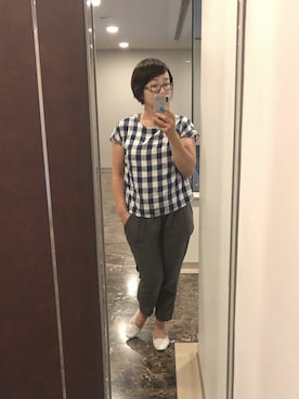 「mamafashion」｜「アイテム（パンツ）」を使った、yuiさん（レディース・153cm）の夏コーディネート