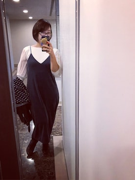 「mamafashion」｜「アイテム（ワンピース/ドレス）」を使った、yuiさん（レディース・153cm）の秋コーディネート