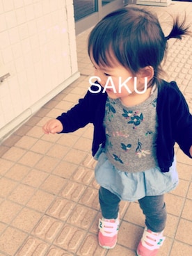 おう&さくさん（キッズ・80cm）の春コーディネート