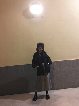「streetsnap」｜「アイテム（帽子）」を使った、Kolate さん（レディース・158cm）の秋コーディネート