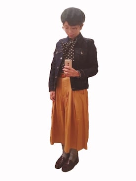 「3can4on（サンカンシオン）のアイテム（帽子）」を使った、は む こさん（レディース・150cm）の秋コーディネート