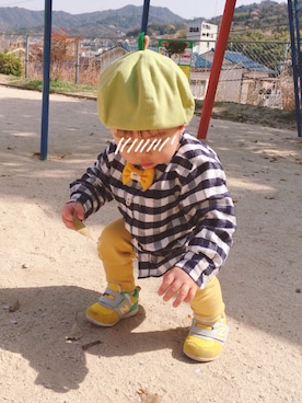 は む こさん（キッズ・80cm）の春コーディネート