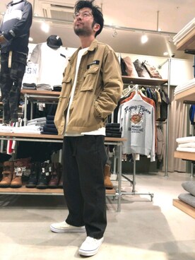「TYPE BLUE（タイプブルー）のアイテム（パンツ）」を使った、mur@さん（メンズ・171cm）の春コーディネート