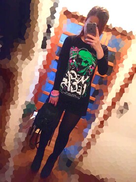 「アイテム（メイクアップ、グリーン系）」を使った、まっさん（レディース・156cm）の春コーディネート