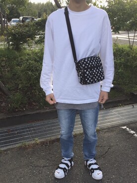 「FLASH REPORT（フラッシュリポート）のアイテム（パンツ）」を使った、Mickeyさん（メンズ・172cm）の秋コーディネート