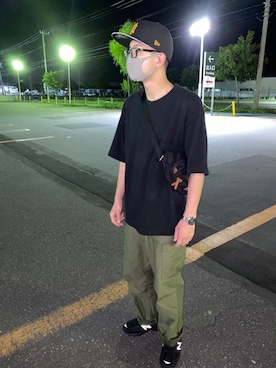 「EDIFICE(CASIO)（エディフィス）のアイテム（腕時計）」を使った、Mickeyさん（メンズ・173cm）の秋コーディネート