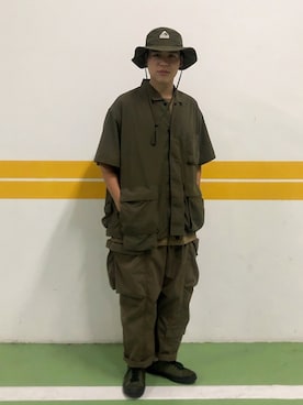 「Filter017（フィルターゼロイチナナ）のアイテム（帽子）」を使った、wesleyさん（メンズ・176cm）の秋コーディネート