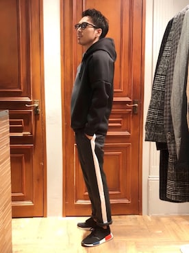「LE COQ（ルコック）のアイテム（トップス）」を使った、ムックンさん（メンズ・167cm）の秋コーディネート