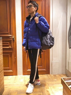 「LE COQ（ルコック）のアイテム（シューズ）」を使った、ムックンさん（メンズ・167cm）の秋コーディネート