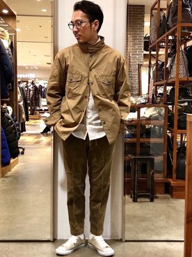 「NYUZELESS（ニューズレス）のアイテム」を使った、ムックンさん（メンズ・167cm）の冬コーディネート