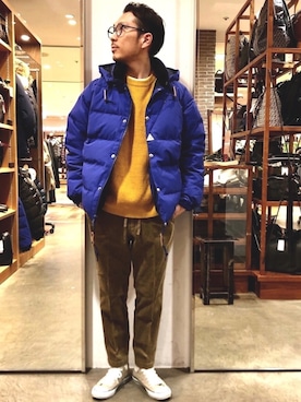 「Cape HEIGHTS（ケープハイツ）のアイテム（ダウンジャケット/コート）」を使った、ムックンさん（メンズ・167cm）の冬コーディネート