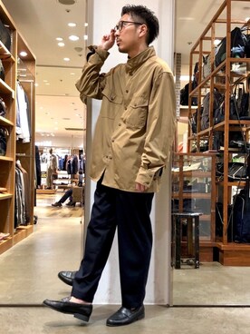 「417 EDIFICE（フォーワンセブンエディフィス）のアイテム（シューズ）」を使った、ムックンさん（メンズ・167cm）の春コーディネート