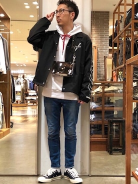 「アイテム（ブルゾン）」を使った、ムックンさん（メンズ・167cm・30代）の春コーディネート
