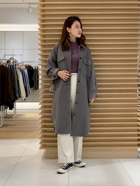 「SENSE OF PLACE by URBAN RESEARCH（センスオブプレイスバイアーバンリサーチ）のヴィンテージライクミニショルダーバッグ（ショルダーバッグ）」を使った、rinaさん（レディース・168cm）の秋コーディネート