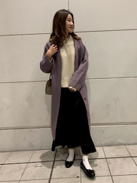 「SENSE OF PLACE by URBAN RESEARCH（センスオブプレイスバイアーバンリサーチ）のヴィンテージライクミニショルダーバッグ（ショルダーバッグ）」を使った、rinaさん（レディース・168cm）の秋コーディネート