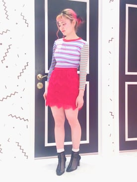「LILICIOUS（リリシャス）のアイテム」を使った、ゆずさん（レディース・155cm）の春コーディネート