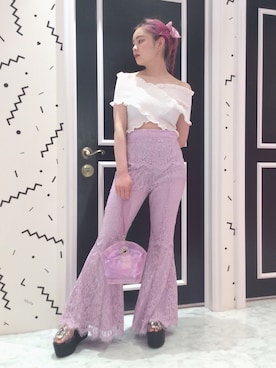 「LILICIOUS（リリシャス）のアイテム」を使った、ゆずさん（レディース・155cm）の夏コーディネート