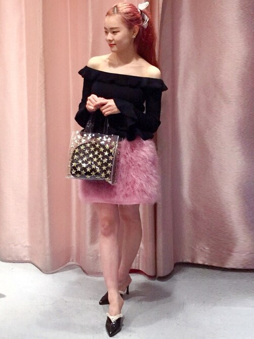 lilLilly（リルリリー）の「フェザーファースカート（スカート）」 - WEAR