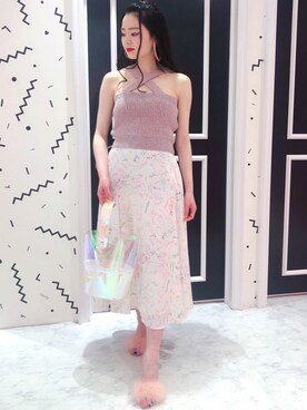 「リルリリー」｜「アイテム（アクセサリー）」を使った、ゆずさん（レディース・155cm）の夏コーディネート