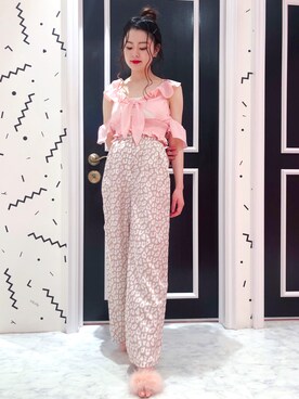 「lilLilly（リルリリー）のアイテム」を使った、ゆずさん（レディース・155cm）の夏コーディネート