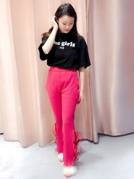 「lilLilly」｜ゆずさん（レディース・155cm）の夏コーディネート