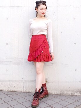 「リルリリー」｜「アイテム（アクセサリー）」を使った、ゆずさん（レディース・155cm）の秋コーディネート