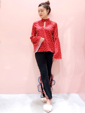「LILICIOUS（リリシャス）のアイテム」を使った、ゆずさん（レディース・155cm）の秋コーディネート