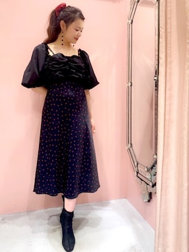 「リルリリー」｜「アイテム（アクセサリー）」を使った、ゆずさん（レディース・155cm）の秋コーディネート