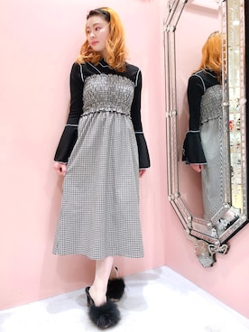 「フレアスリーブ」｜ゆずさん（レディース・155cm）の冬コーディネート