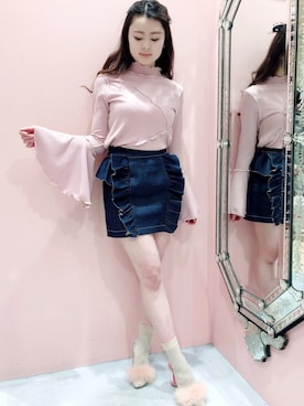 「LILICIOUS（リリシャス）のアイテム」を使った、ゆずさん（レディース・155cm）の冬コーディネート