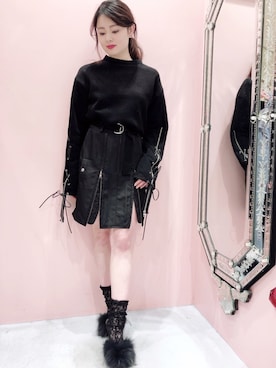 「LILICIOUS（リリシャス）のアイテム」を使った、ゆずさん（レディース・155cm）の冬コーディネート