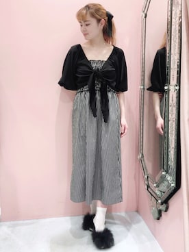 「LILICIOUS（リリシャス）のアイテム」を使った、ゆずさん（レディース・155cm）の春コーディネート